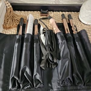 Never used Lange hair wand with 5 attachments, Glove & Heat Stand